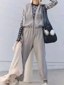 NWT Free People Set Go Onesie in Heather Grey