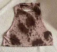 LULULEMON Cut Back Crop Tank Top No Size Tag Check Measurements