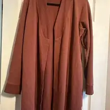Women's Rust Open Front Cardigan