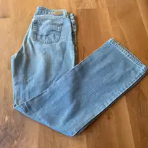 Misses Size 8 Long Signature Levi's Levi Strauss Mid Rise Bootcut Denim Jeans