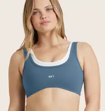 Women's Blue set active Sports Bra