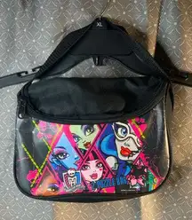 Monster High Puzzle Bag with canvas strap zippered closure NO PUZZLES