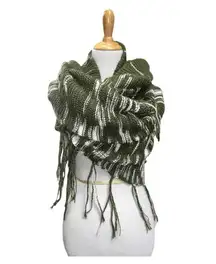 Lularoe Mimi green white shawl sweater os