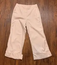 Donna Karan Light Pink Linen Blend Crop Pants Capri Women’s Sz 0