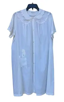Vintage Sears Lace Babydoll Nightgown Romantic Minimalist Victorian |40/42 | L