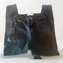 RSQ Size 5 27 Inseam Jeans Slim Straight Mid Rise Black Denim‎