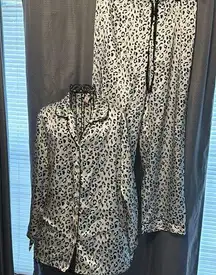 Women leopard print pjs