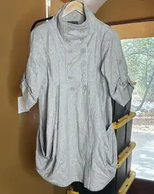 Cecico Wool Blend Double Breasted Pea Coat Size Medium