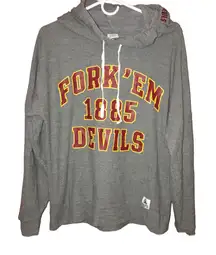 Pink Victoria’s Secret 5th & Ocean Arizona State Fork ‘Em Devils Hoodie Grey‎ XS