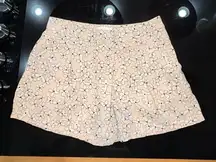 A.L.C 100% silk flowy dress pink floral shorts‎ size 2