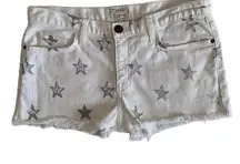 Sugar w/ Metallic Stars The Boyfriend Shorts Size 25