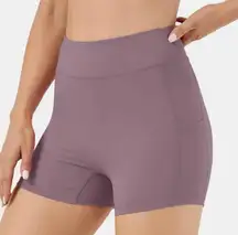 Halara Cloudful Air Fabric High Waisted Side Pocket Yoga Shorts 3.5"