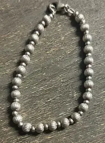 FAS Sterling Silver Desert Pearl Beaded Bracelet