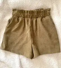 Green Paperbag Shorts