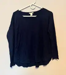 H&M women’s navy long sleeve size small