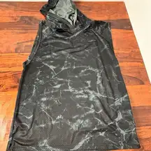 Savage X Fenty Women's Black Mesh Sleeveless Hoodie Size M‎