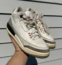 Nike Air Jordan 3 Retro White Cement Sneakers USED Shoes