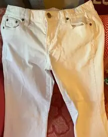 J. Crew 29S Boot Cut white jeans