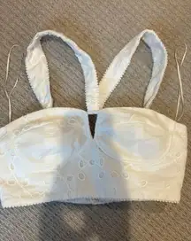 ZARA White Top Cropped size S 