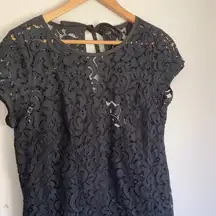 Blue/Black Lace Shift Dress