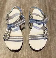 London Fog Women's Shore Club Strap Sandals 8