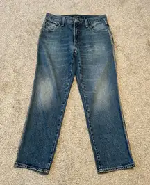 Lucky Brand Women Mid‎ Rise Authentic Straight Leg Jeans Blue Wash Size 2 26