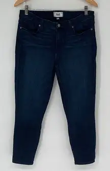 Paige Womens Verdugo Crop Midlake Skinny Denim Jeans Dark Wash Size‎ 31