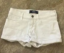 White Jean Shorts