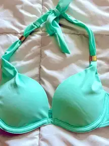 NWOT mint green bikini top