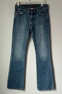 VTG Y2K Hollister Low Rise Wide Leg Jeans Sz 5/6 L 2000s Denim, Retro Mallcore
