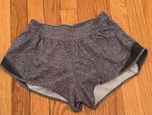lululemon grey hotty hot 2.5 inch shorts
