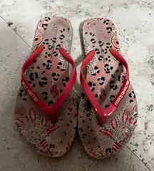 French connection Women's Pink Flip Flops