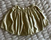 Lucy in the Sky Gold Metallic Mini Skirt