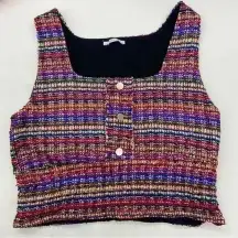 Zara Women’s Multicolor Dressy Crop Top Size L