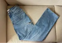 Abercrombie Mid-Rise The Baggy Curve Love Thigh Side Cut Jeans