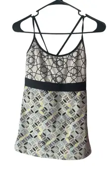 Soybu Women's Size Medium Xen Fit Criss Cross Back Built In Bra Activewear‎ Top
