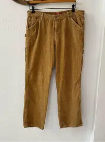 Dickies Dickie’s Camel Tan Cargo Corduroy Pant Relaxed Fit 11/30