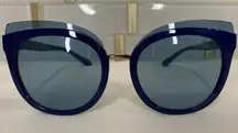 Tory Burch Solid Light Blue Cat Eye Sunglasses TY 9049 166180