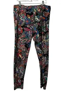 LuLaRoe  TC2 Womens Sz 18+ Colorful Leggings Large Paisley Stretch Soft Comfort