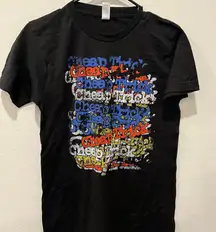 Black Graphic T-Shirt Cheap Tricks Size S