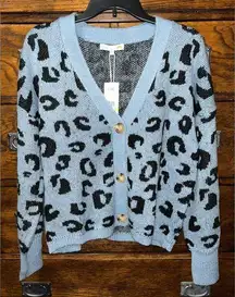 NWT! C&C California Animal Print Button Front Cardigan 24”