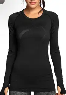 CRZ Yoga NWT  Seamless Athletic Long Sleeves Sports Running Shirt Breathable Top