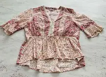 Anthropologie Ranna Gill Yerian Floral Buttondown Size Large $138