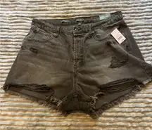 Wild Fable Distressed Black Jean Shorts
