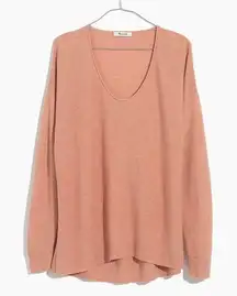 Madewell Kimball Pull Over Sweater Medium Merino Wool Alpaca Harvest Ora…‎