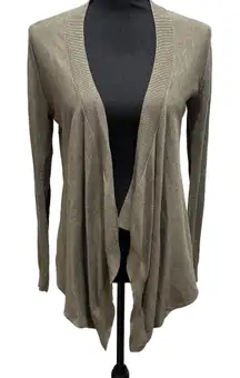 All Saints‎ Women's Size 2 Open Asymmetrical Cardigan Sweater With Ruching Back