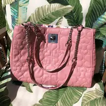 QUILTED BE MINE HEART BAG PURSE