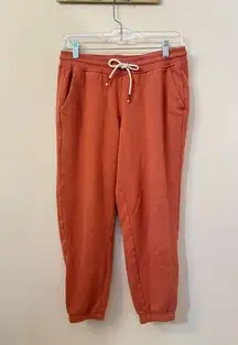 Marine Layer Classic Tri-blend Fleece Rosewood Coral Sweatpants Joggers Size M