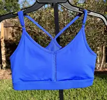 Spyder Strappy Racerback Sports Bra in Azurite Blue Size M