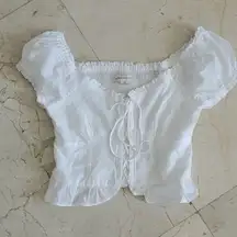 COPY - NWT Aeropostle Cute White Ruffle Shirt